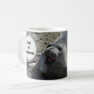 Mug Sceau d'approbation Sceau d'éléphant humoristique 