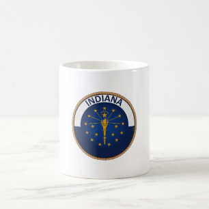 Mug Sceau de drapeau de l'état de l'Indiana