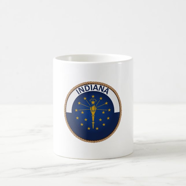 Mug Sceau de drapeau de l'état de l'Indiana (Centre)