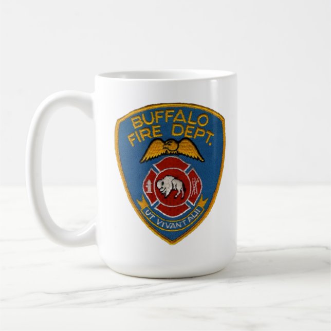 Mug Sceau de la ville de Buffalo - Incendie de Buffalo (Gauche)