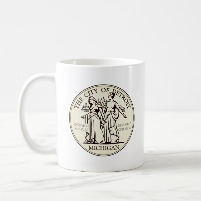 Mug Sceau de la ville de Detroit (Gauche)