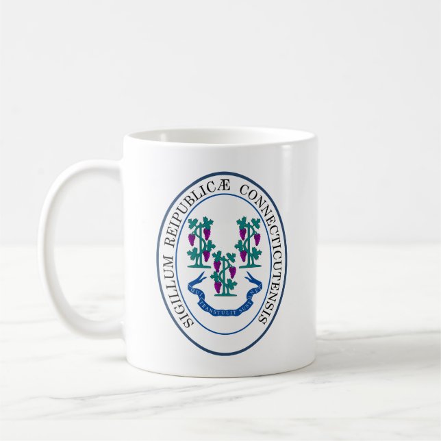 Mug Sceau de l'État du Connecticut, États-Unis (Gauche)