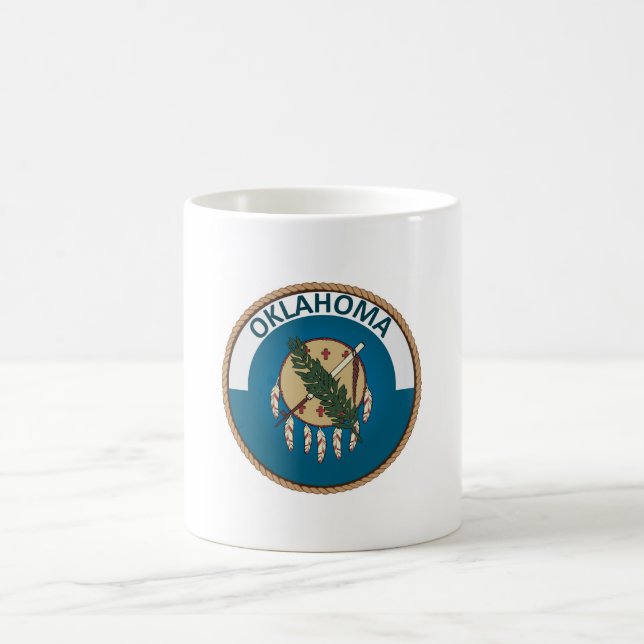 Mug Sceau du drapeau de l'État de l'Oklahoma (Centre)