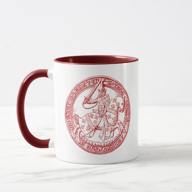 Mug Sceau héraldique médiéval de Thomas de Beauchamp (Gauche)