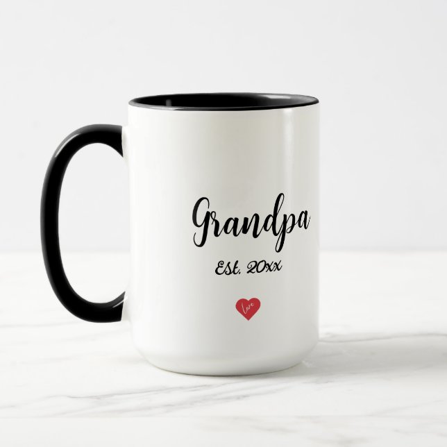 Mug Scénario Moderne Grand-mère Année Est Cœur 2 Tonif (Gauche)