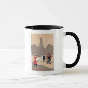 Mug Scène d'art déco de Place de la Republique