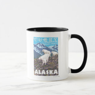 Mug Scène de chèvres de montagne - Curry, Alaska