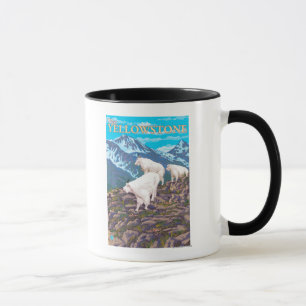 Mug Scène de chèvres de montagne - Yellowstone