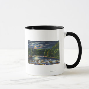 Mug Scène de clair de lune sur la crique de Catskill