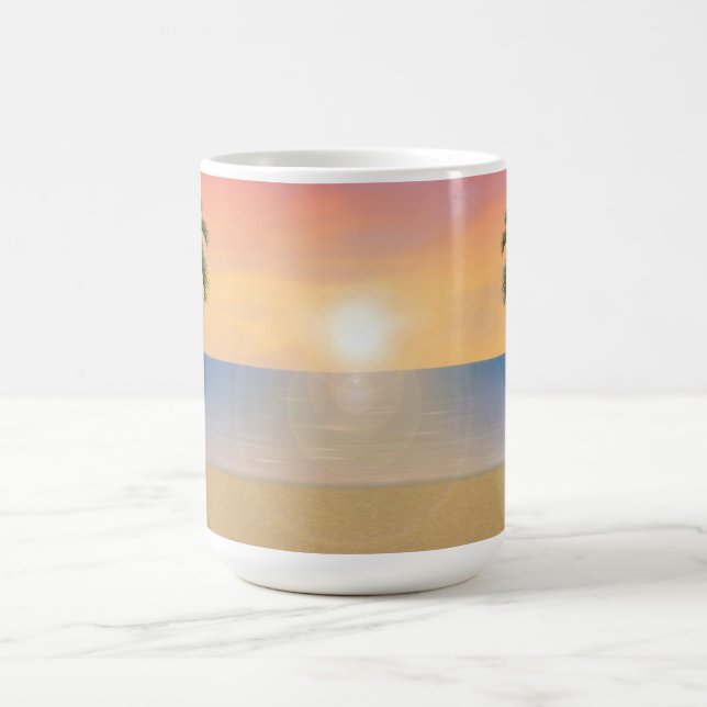 Mug Scène de coucher du soleil/plage de lever de (Centre)