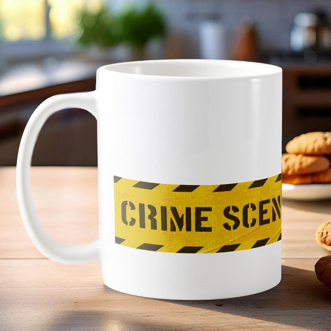 Mug Scène de crime ne croisent pas rayures jaunes tass (Créateur téléchargé)