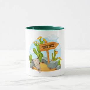 Mug Scène de désert américaine du sud-ouest personnali