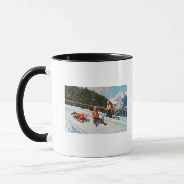 Mug Scène De Dormir Toboggan (Gauche)