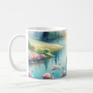Mug Scène de fantasy Terre Arc-en-ciel Fantaisiste