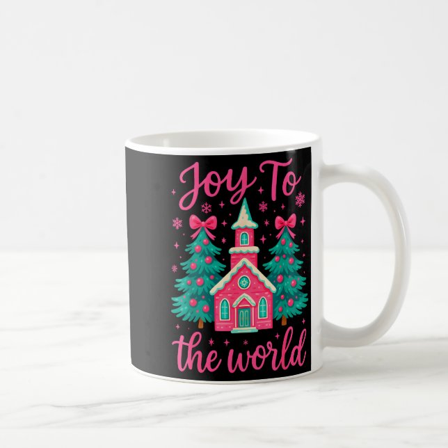 Mug Scène de la Nativité Chrétienne de Noël Joie au Mo (Droite)