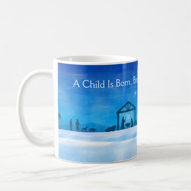 Mug Scène de la Nativité de la Nuit Silencieuse  (Gauche)