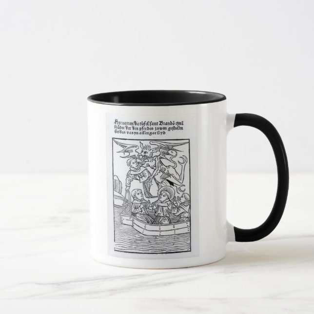Mug Scène 'de la navigation de St Brendan (Droite)