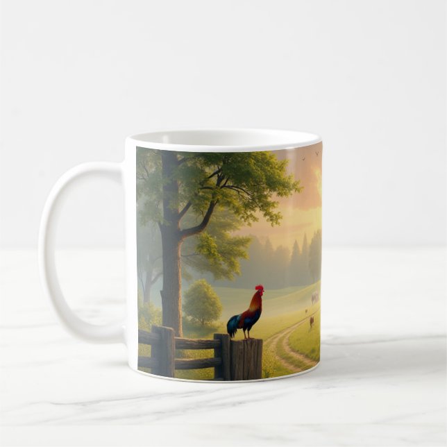 Mug Scène de matinée à la campagne (Gauche)
