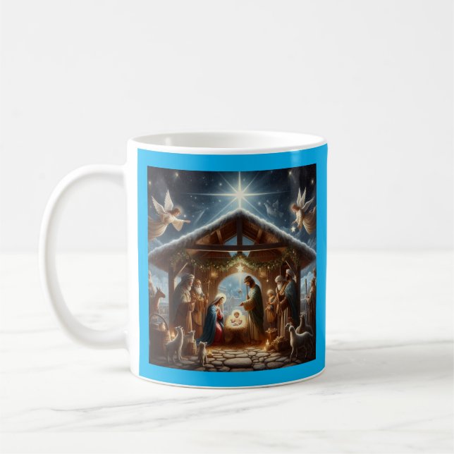 Mug Scène de nativité traditionnelle (Gauche)