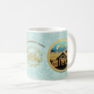 Mug Scène de Noël avec l'Enfant Jésus dans la crèche
