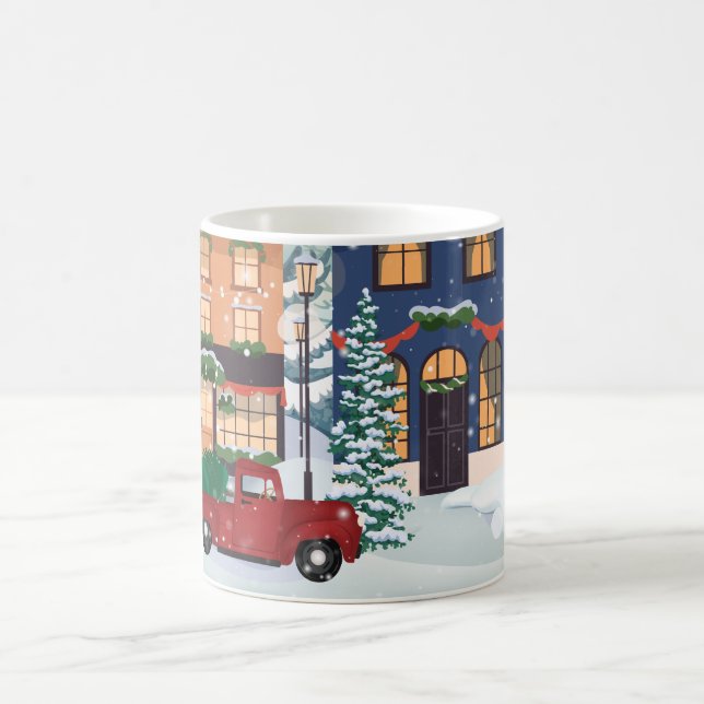 Mug Scène de noël d'hiver (Centre)