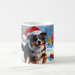Mug Scène de Noël du berger australien