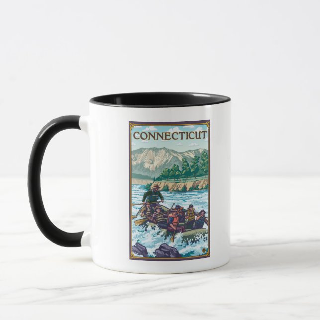 Mug Scène de Rafting Connecticut River (Gauche)