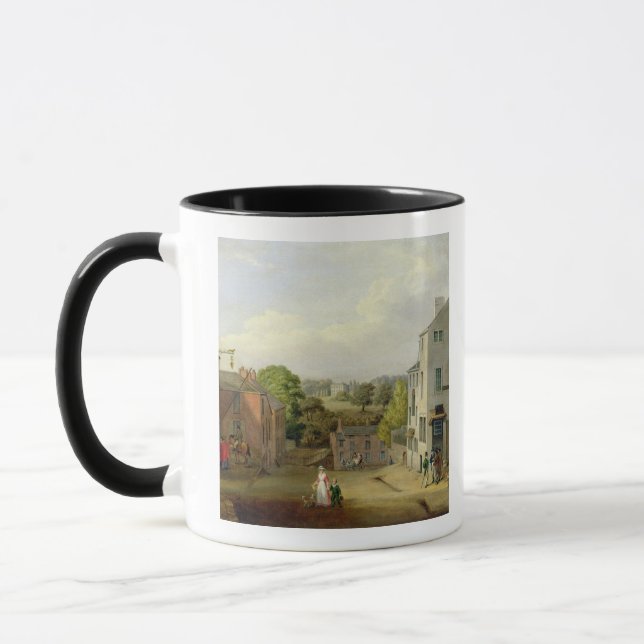 Mug Scène de rue dans Chorley, Lancashire, avec une (Gauche)