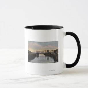 Mug Scène de soirée sur la rivière de Wishkah