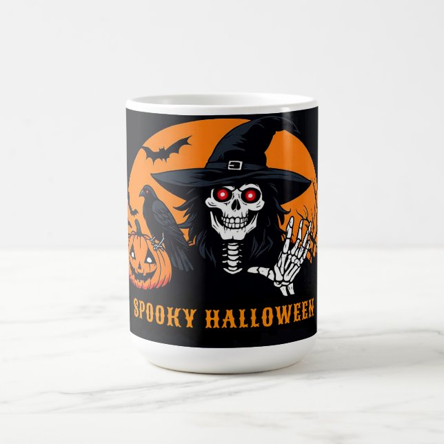 Mug Scène de squelette d'Halloween et de citrouille 🎃 (Centre)