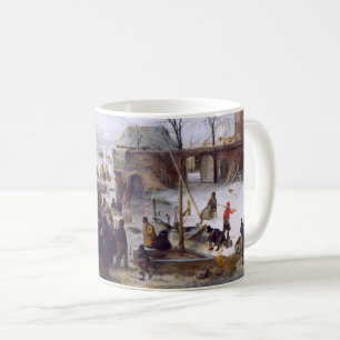 Mug Scène D'Hiver. Cadeau de Noël en beaux-arts