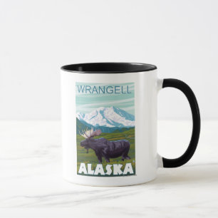 Mug Scène d'orignaux - Wrangell, Alaska