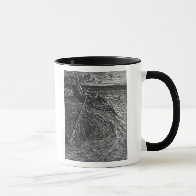 Mug Scène 'du givre du Mariner antique (Droite)