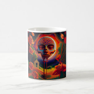 Mug Scène Fantastique Avec Des Roses Et Une Créature M