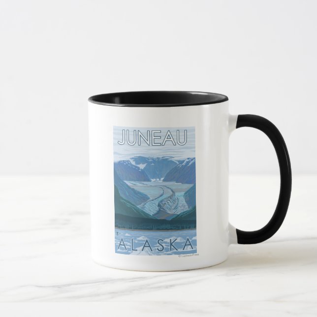 Mug Scène glaciaire - Juneau, Alaska (Droite)