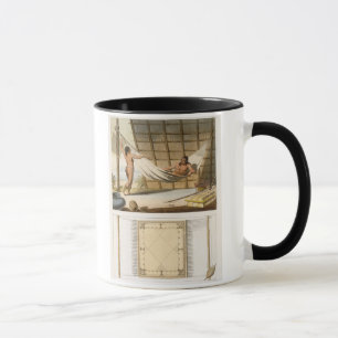 Mug Scène intérieure dépeignant des Indiens (gravur