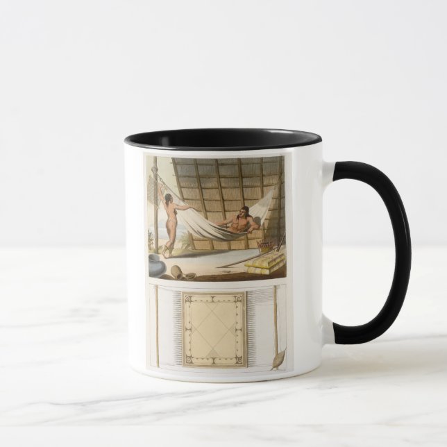 Mug Scène intérieure dépeignant des Indiens (gravure (Droite)