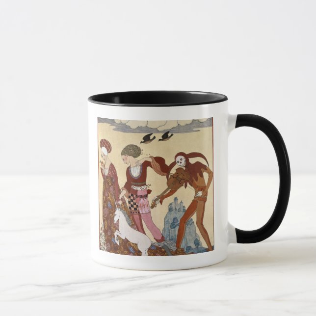 Mug Scène médiévale par Georges Barbier (Droite)