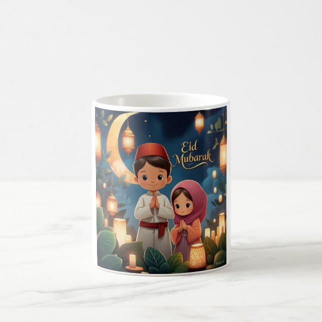 Mug Scène nocturne de l'Aïd Moubarak (Centre)