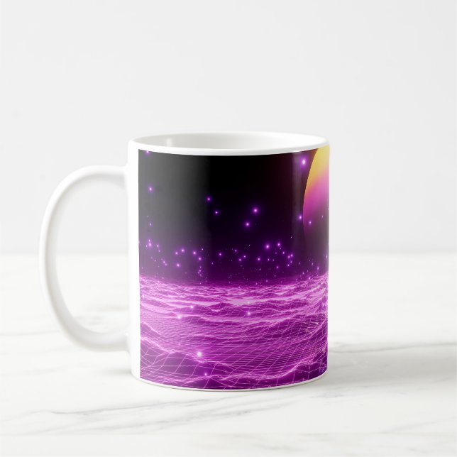 Mug Scène pop art moderne rose fi3 (Gauche)