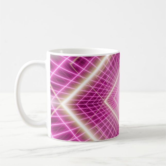 Mug Scène pop art rétro et sci fi des années 80. (Gauche)