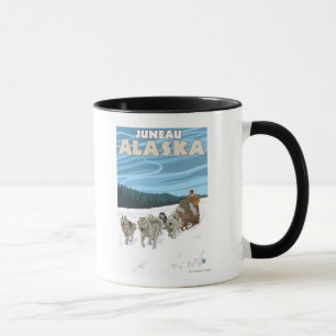 Mug Scène Sledding de chien - Juneau, Alaska