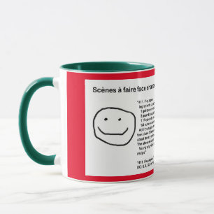 Mug Scènes à faire face partage des recettes tarte a