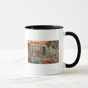 Mug Scènes de lettre de la Californie (ouest d'or)