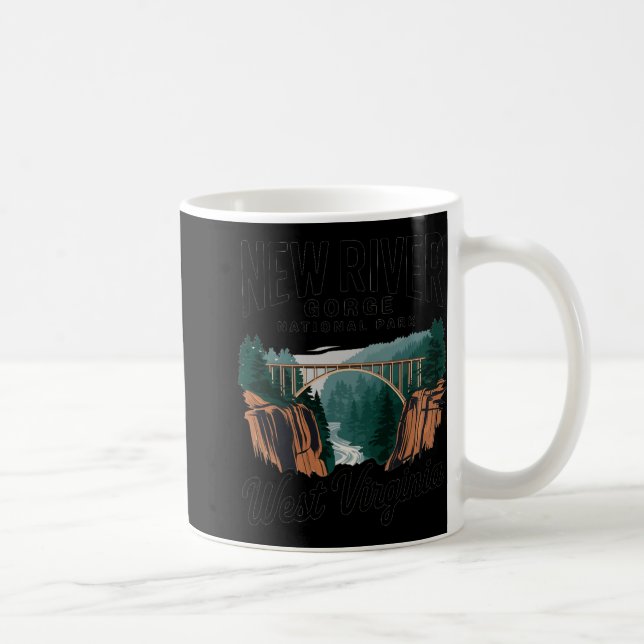 Mug Scenic View Of New River Gorge National Park West  (Droite)