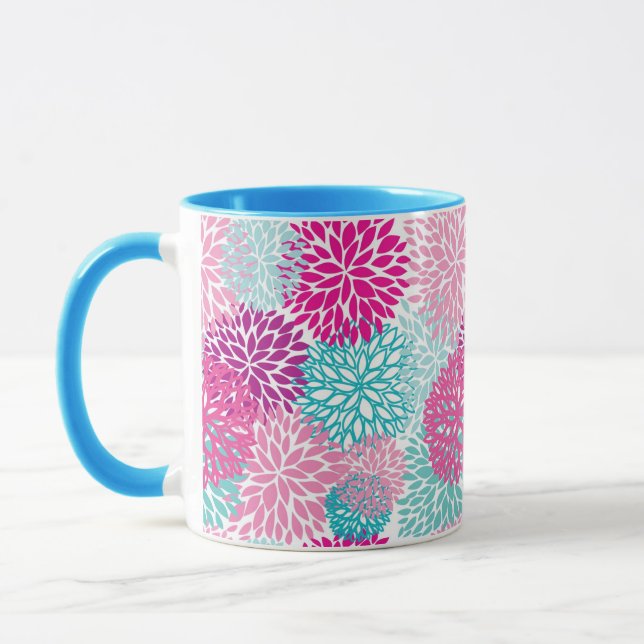 Mug Schéma floral lumineux 2 (Gauche)