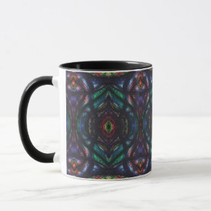 Mug Schisme Arc-en-ciel sombre Abstrait Art aquarelle