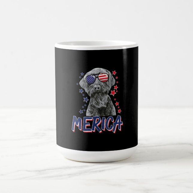 Mug schnauzer chien américain géant 4 juillet cadeau u (Centre)