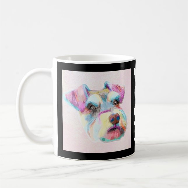 Mug Schnauzer coloré (Gauche)