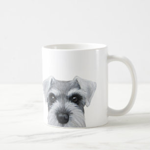 Mug Schnauzer de sel et de poivre, gris, original par